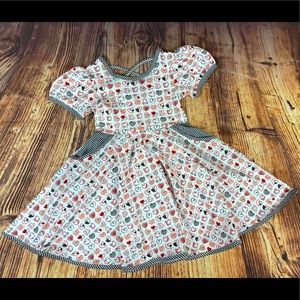 Mini Boho Scribble Heart Dress